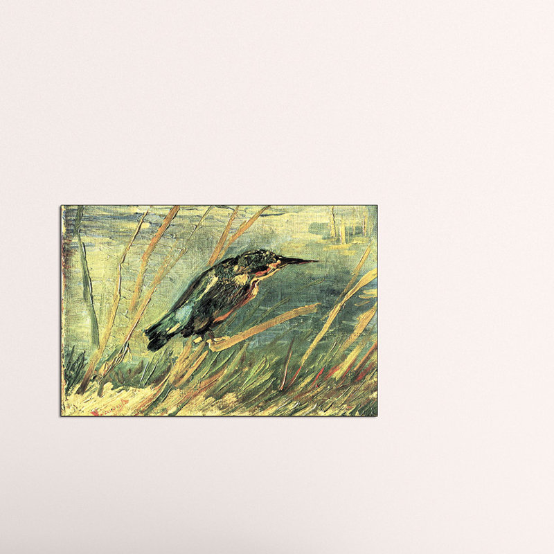 'Kingfisher' by Vincent Van Gogh Painting Print, 60cm H x 90cm W x 1.8cm D