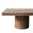 Arbor 60" Solid Reclaimed Elm Tree Trunk Pillar Coffee Table