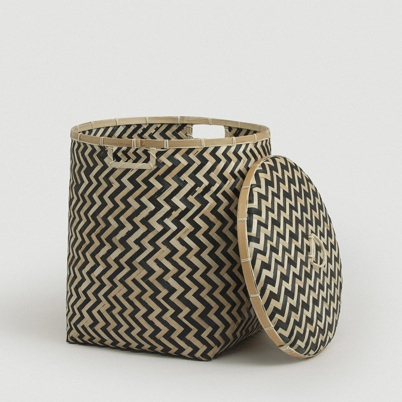 Panier en bambou Java - Grand, H 19,75 po x l 17 po 