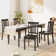 Slatted Back Dining Chair Solid Wood Side Chair
