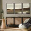 "Tons de terre subtils, paysage de campagne, nature sauvage, illustration, décor, terre panoramique", 3 pièces sur toile-98249358-98249359