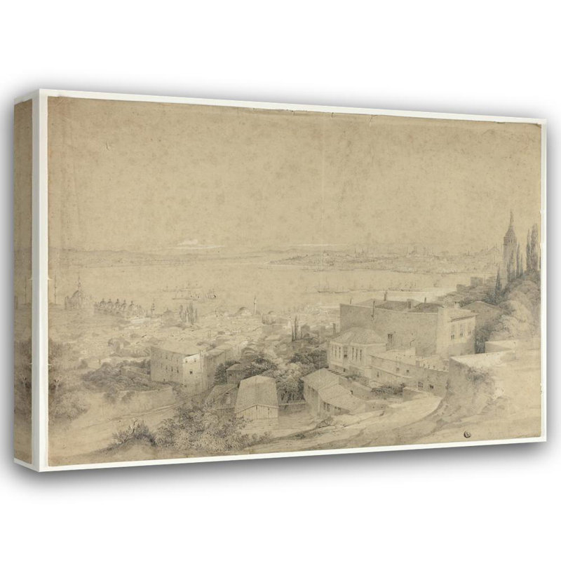 "Constantinople" par David Roberts, art sur toile tendue avec châssis, H 40 po x l 28 po