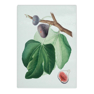 Tempered Glass Black Fig Tree by Giorgio Gallesio Chopping Board
