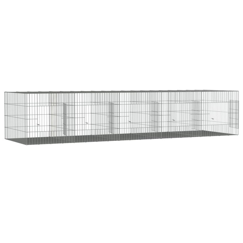 Donohue Weather Resistant Rabbit Cage, 54cm H x 273cm W x 79cm D
