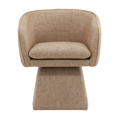 Jonie Upholstered Swivel Chair, Camel