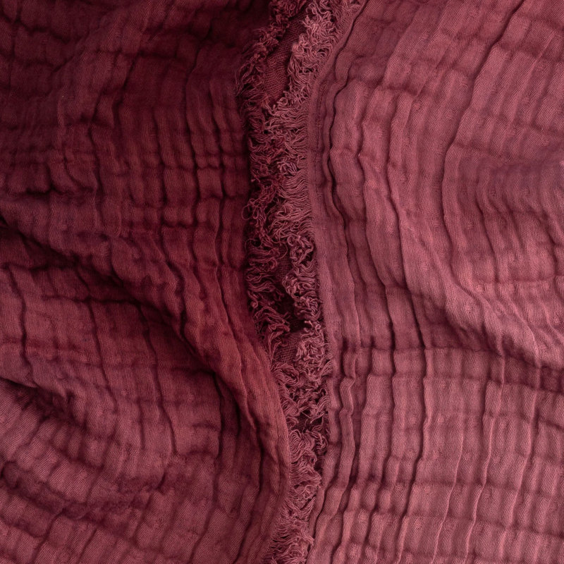 Blush Ombre Muslin Blanket, Orchid