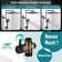 12" Chrome Dual Rain Shower Head Set with 6-Setting Handheld, High-Pressure Spray