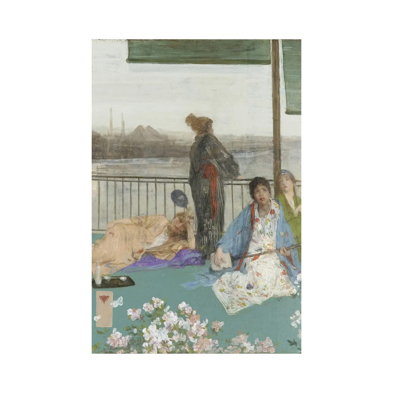 «Variations In Flesh Color And Green The balcon», reproduction d'art sur toile tendue, 48 po x 32 po, Sans cadre