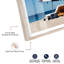«Oceanfront Elegance Shadowbox», photographie côtière par Notoriart, cadre blond, 10 x 15-829102794-829102799