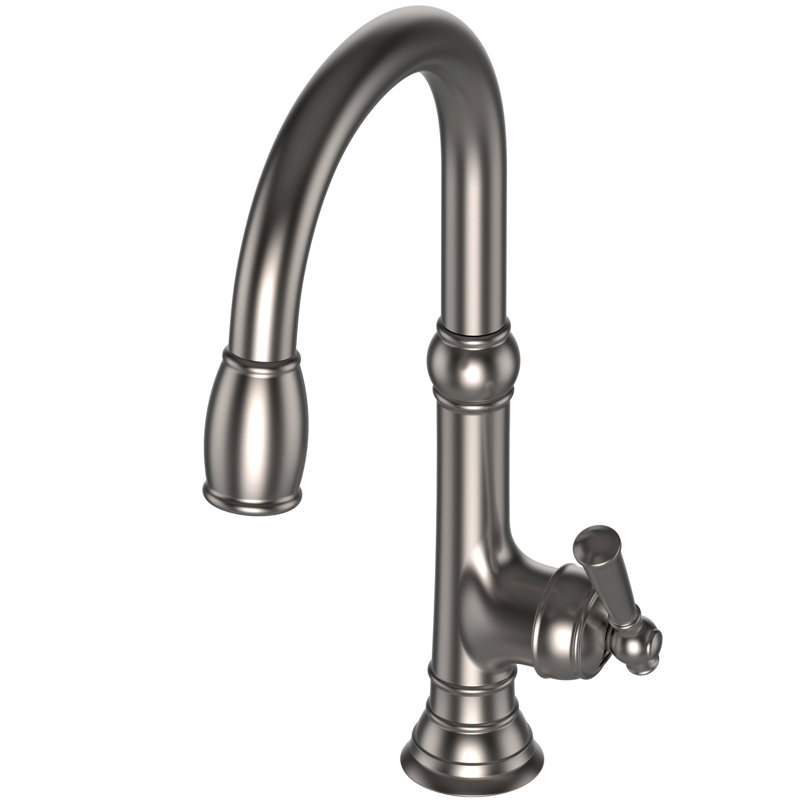 Jacobean Single Handle Pull Down Kitchen Faucet, Stainless Steel (PVD)