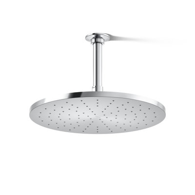 Pomme de douche ronde contemporaine à fonction unique 12 po, 2,5 gallons par minute