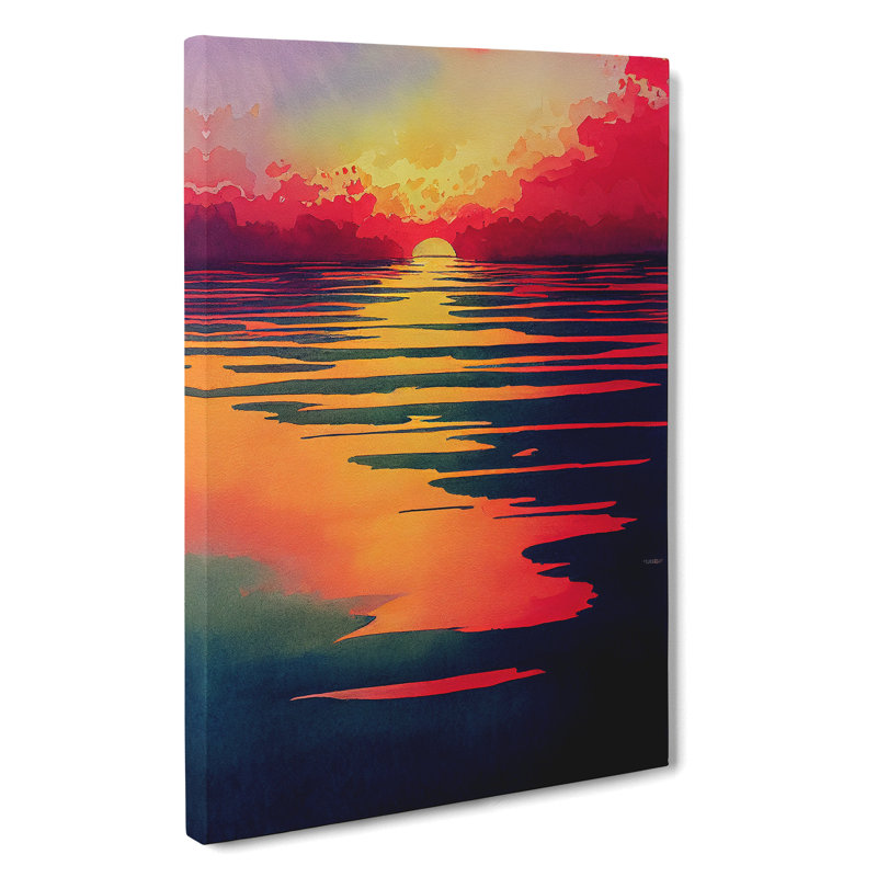 XC1022-1855X Dramatic Sunset - Wrapped Canvas Print, 50cm H x 35cm W x 3cm D