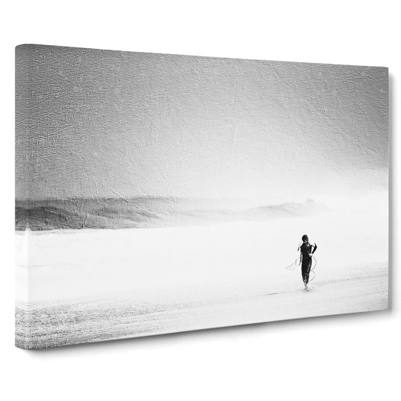 Surfer Returning - Wrapped Canvas, 40cm H x 60cm W x 3cm D