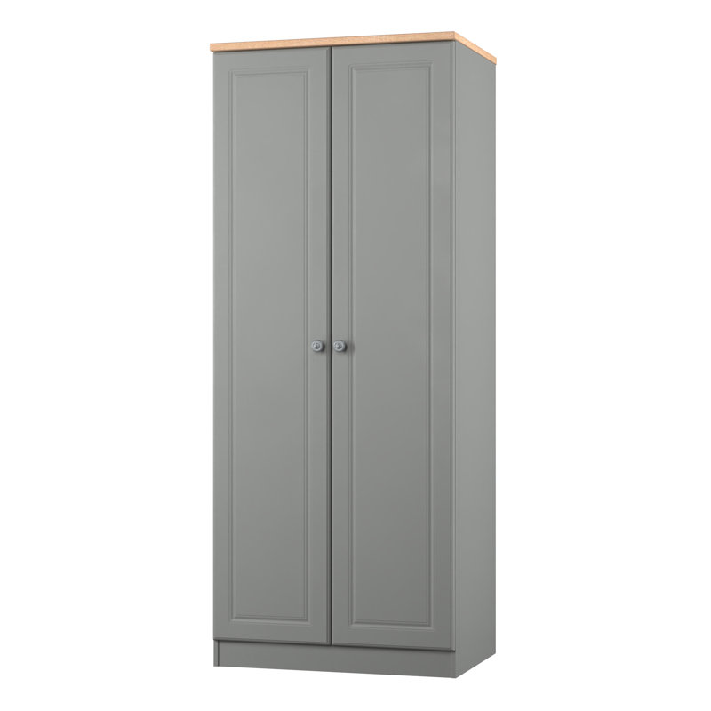 Arpelar Manufactured Wood Wardrobe, Dusk Grey