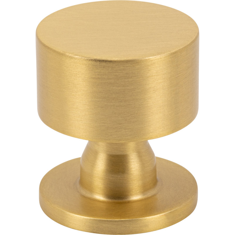 Dante Round Knob, Satin Brass, 1 1/8"
