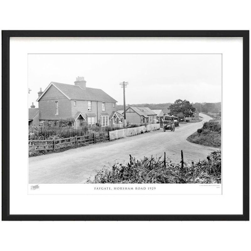 Faygate, Horsham Road 1929 by Francis Frith - Single Picture Frame Print, 28cm H x 36cm W x 2.3cm D