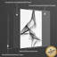 "Abstract Lines", art mural encadré en aluminium-1754470715-1754470713