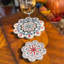 Ensemble de sous-verres en céramique Vintage