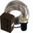 Sink Top Waste Disposal Air Switch and Dual Outlet Control Box, Flush Button-86710087