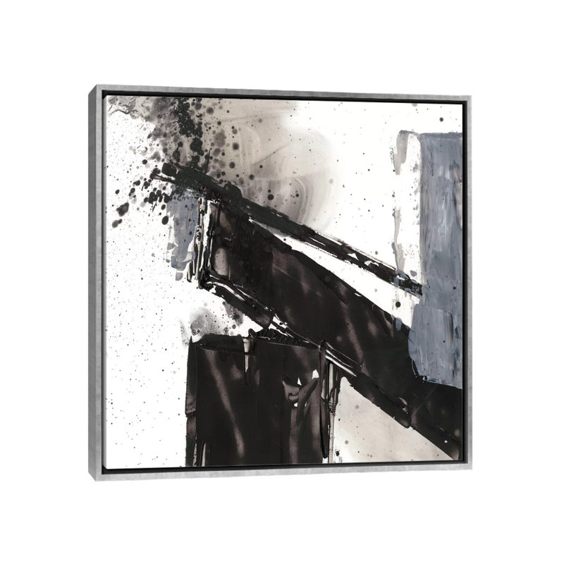 « Démolition II » par Ethan Harper, reproduction d’art, H 37 po x l 37 po x P 1,5 po, Toile avec cadre argenté, Aucun mat