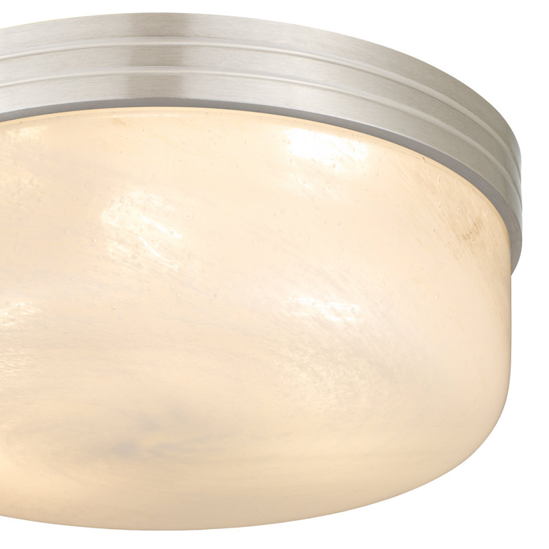 Langford 3-Light Brushed Nickel Flush Mount