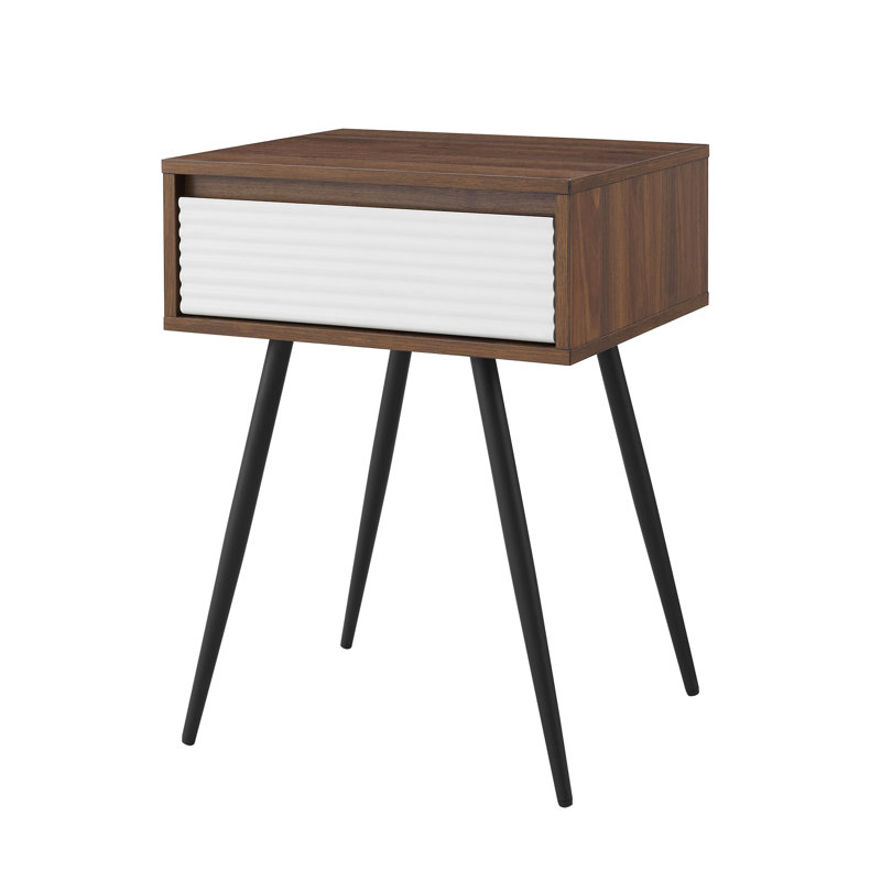 Loftus Tray Top End Table, Dark Walnut