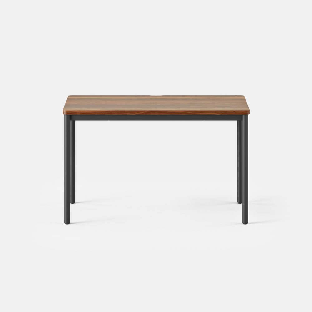 Daily Desk, 28.5" H x 48" W x 24" D, Charcoal, Walnut
