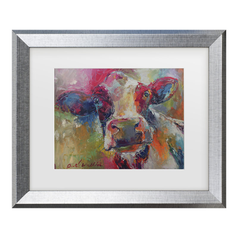 « art cow 4592 », impression, H 11 po x l 14 po x p 2 po, Cadre argenté