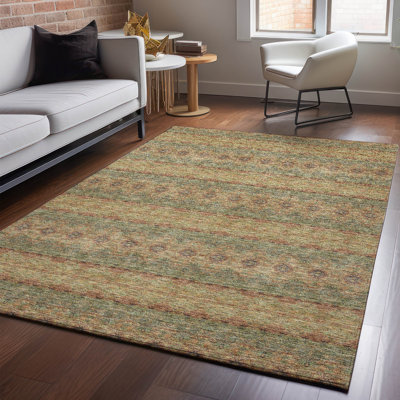 Tapis vert Cerrito lavable à la machine de qualité supérieure