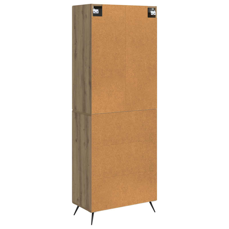 4 -Door 4 Storage Cabinet, Artisan Oak