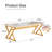 Coffee Table With A Natural And Smooth Marble Pattern On The Surface-274279250