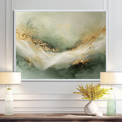 «Ephemeral Emerald Pathway To The Gemstone III», art mural encadré en marbre