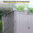 Outdoor Bin Storage Shed