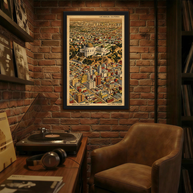 Scénario et paysages urbains Los Angeles, H 24 po x l 16 po
