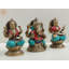 Ensemble de 3 figurines Saraswati-Ganesha-Lakshmi