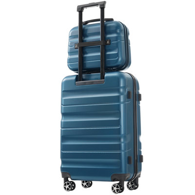 Ensemble 6 pièces de valises rigides en ABS - Valises légères et durables avec deux roues pivotantes, tailles de bagage à main et pour bagages