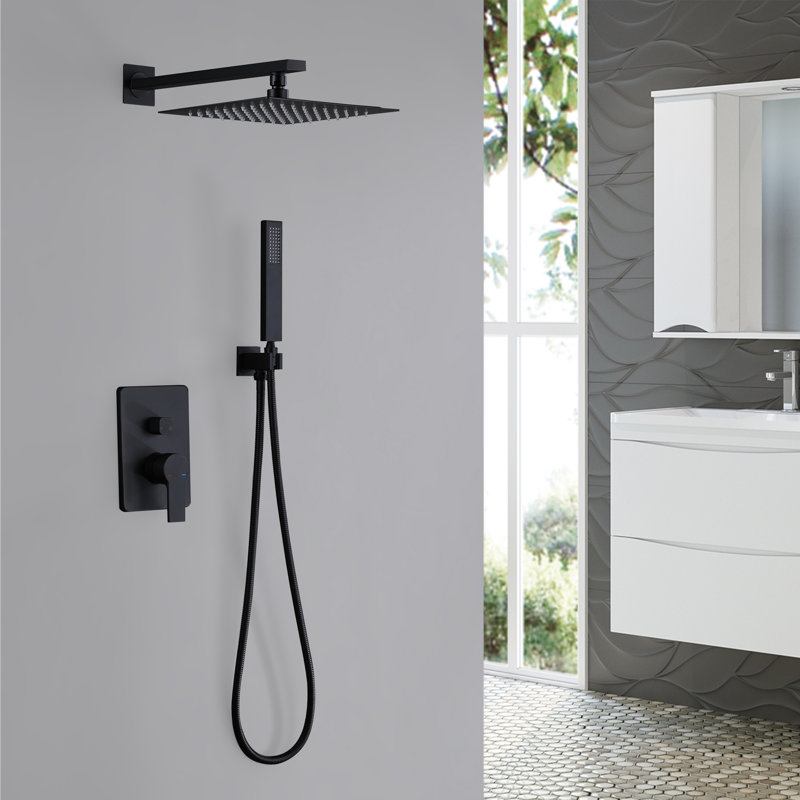 All-In-One Kit with Rough in-Valve, Matte Black