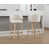 Beige Fabric/Natural Frame selected