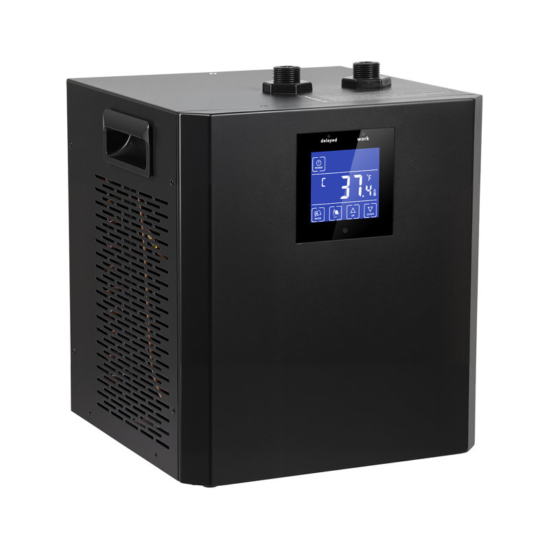 Refroidisseur de bain de glace 87 gallons, refroidisseur d'eau de bain de glace 1 / 3HP pour baignoire froide, système de refroidissement d'eau avec affichage à DEL, pompe à eau, télécommande, tuyau, pour aquarium