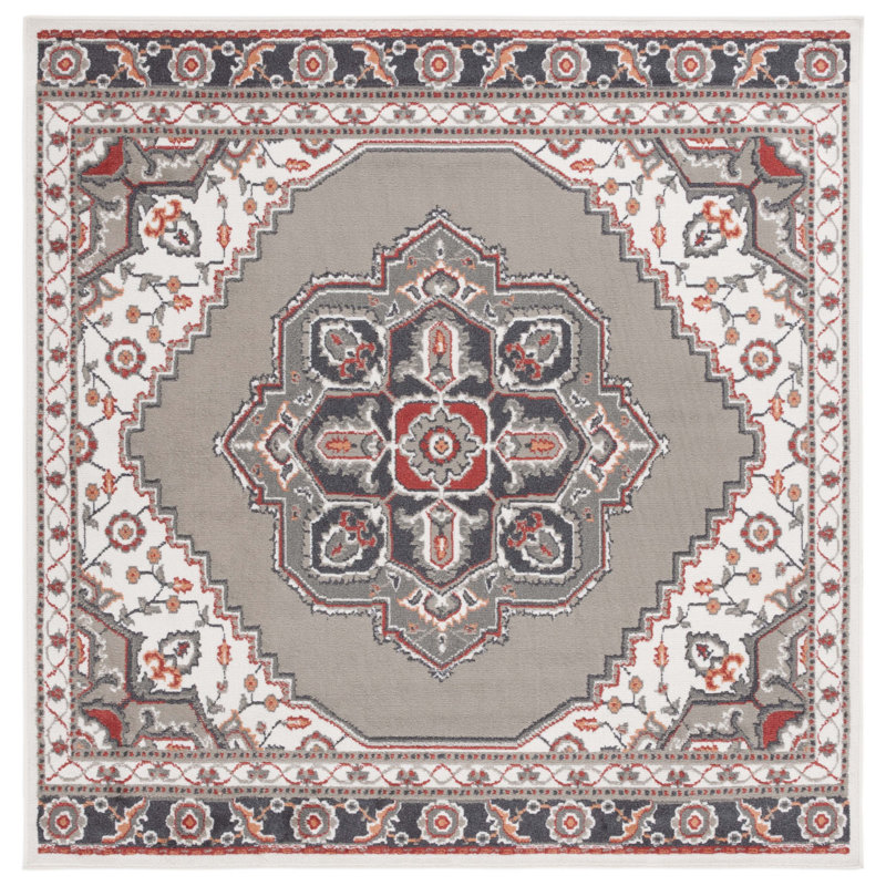 Pyramid Performance Oriental Rug, Square 6'7"