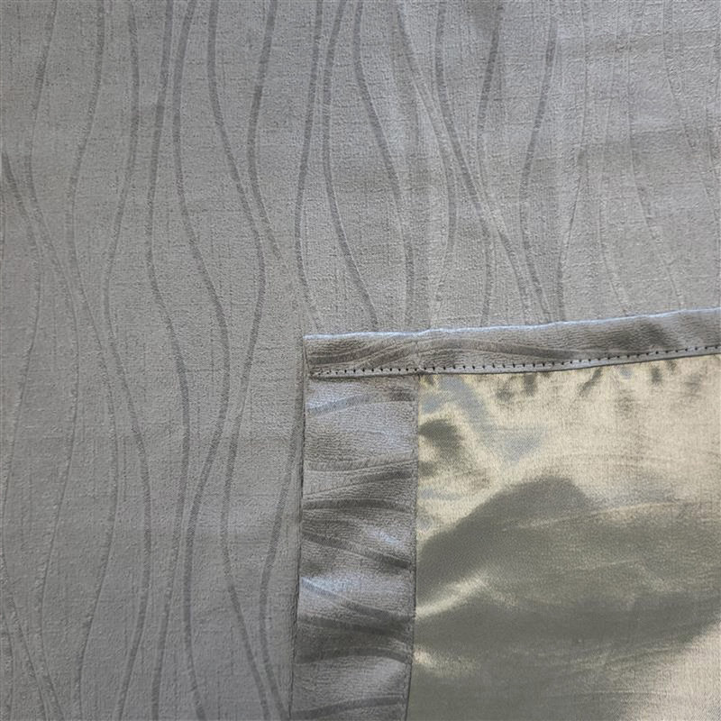 Room Darkening Curtain Pair, 229cm Width x 229cm Drop, Silver