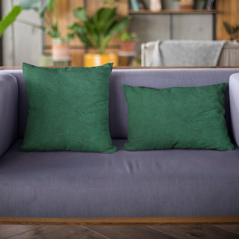 Coussin Plutus Lux, 12 po x 20 po, Émeraude