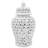 Stoneware Ceramic Jar with Intricate Cutout Design and Removable Lid-1243770566-1328340784