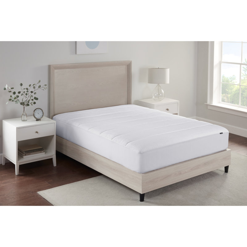 Serta Power Chill White Twin Mattress Topper with Stain Protection