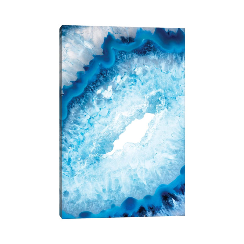 Blue Agate Heart by Philippe Hugonnard - Wrapped Canvas Gallery-Wrapped Canvas Giclée, 20.32 cm H x 30.48 cm W