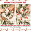 Arbre de Noël pré-éclairé floqué de 7 pi avec 400 lumières blanches chaudes, conception à dépliage automatique, support en métal stable pour la fonction de dépliement hivernal, décorations hivernales-1248443839