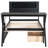 Twin Size Wooden Gaming Platform Bed with LED Headboard, LED Desk, USB and Two Storage Drawers, Black
