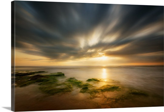 «Sunrise» par Piotr Krol, reproduction de photo de Straub, H 24 po x l 36 po x P 1,5 po, Toile