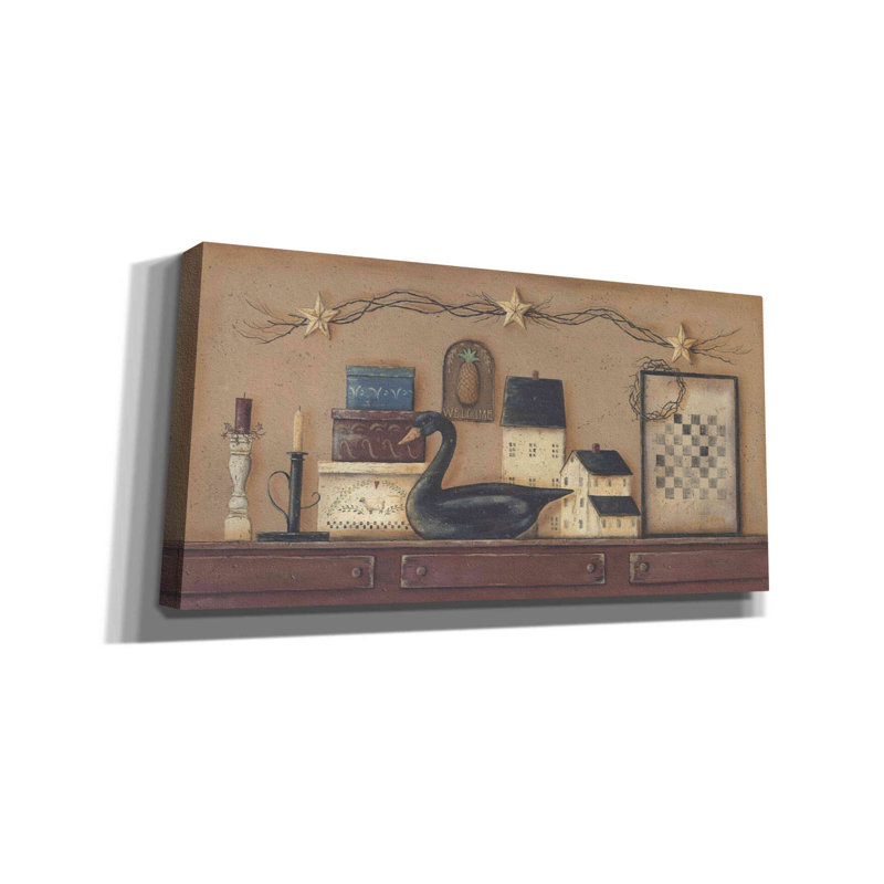 «A Prim Collection» par Pam Britton, art mural sur toile, H 12 po x l 24 po x P 0,75 po