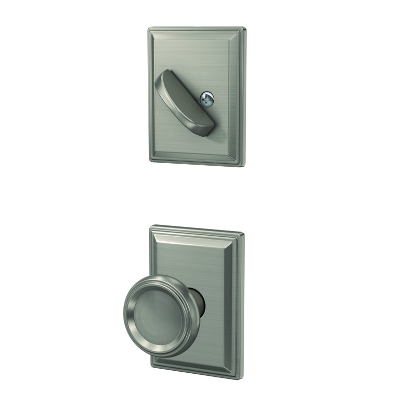 Ensemble de boutons d’extérieur offery (partie intérieure vendue séparément), Nickel satiné